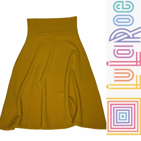 LuLaRoe Dresses & Skirts - LuLaRoe Azure Skirt  Mustard xs